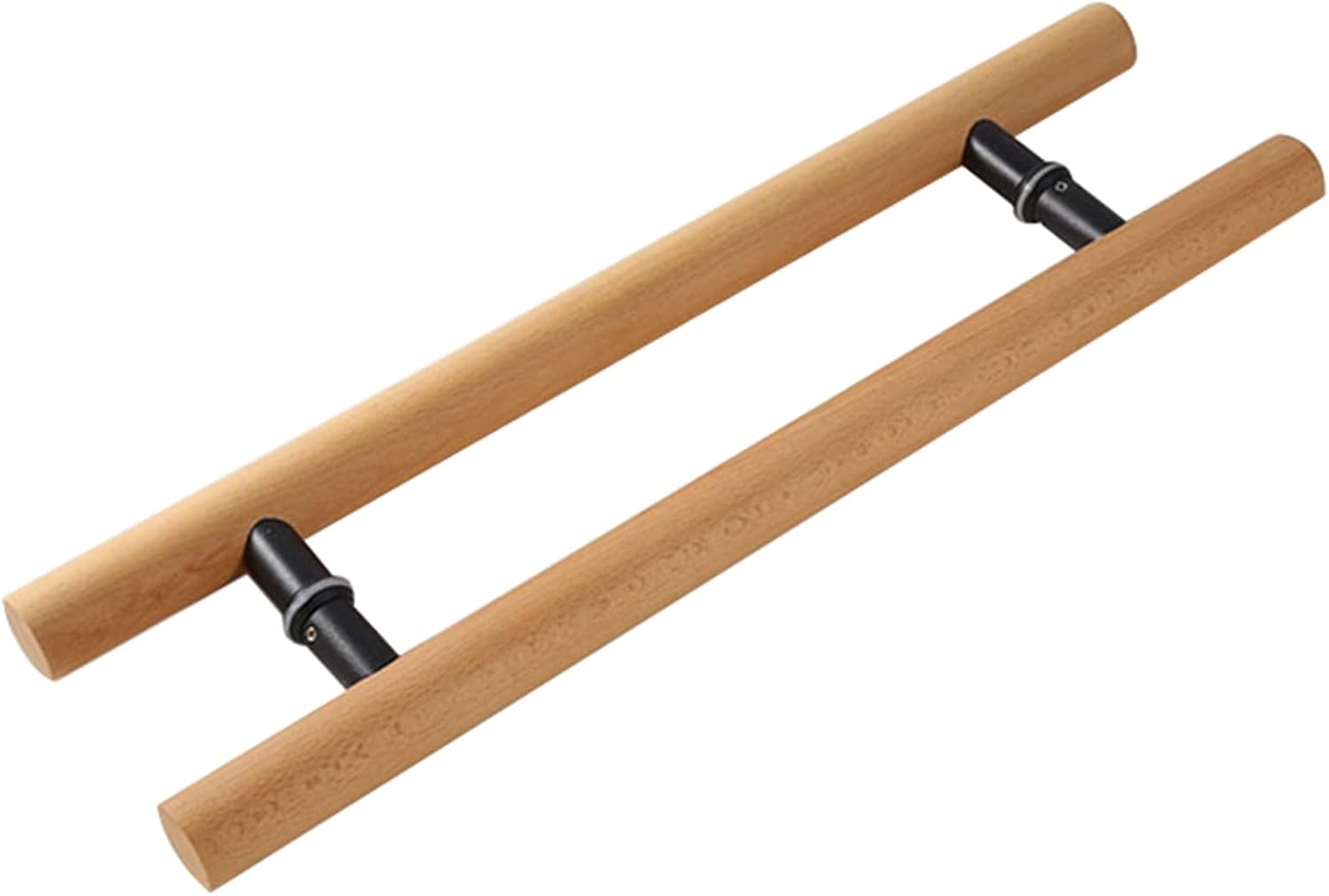 Door Pull Handle H Shape Barn Door Handle Wooden, Commercial Solid Wood Door Handle for Interior Exterior Cabinet Closet, Heavy Duty Glass Door Pull Handle (Color : Style1, Size : 40cm/16in)