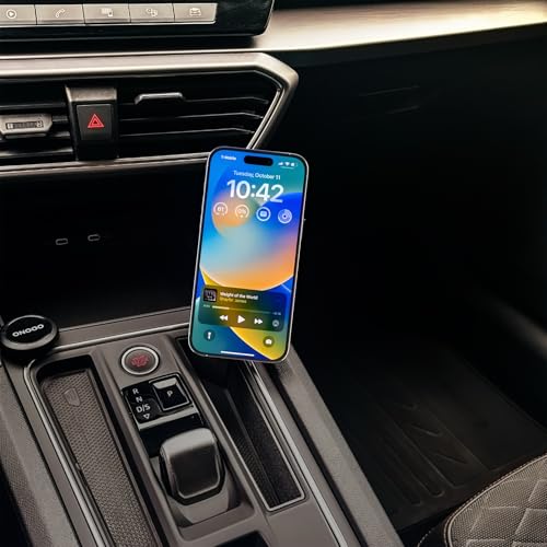 Support de téléphone portable générique pour voiture pour Seat Leon & Cupra Formentor (2020–2024 Pre-facelift) – Magnétique & compatible avec les smartphones...