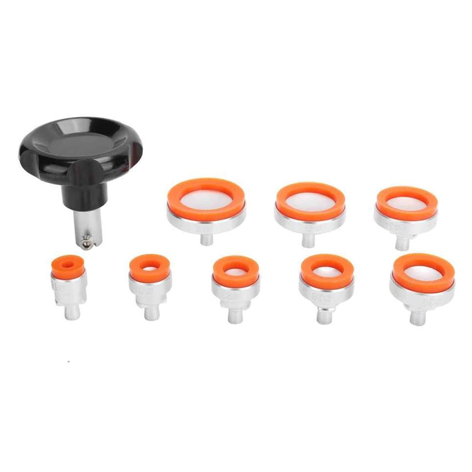 9pcs Tipo di aspirazione Soft Gomma Gomma Indietro Case Cover Opener Remover + 8pcs Opener Opener Dies Kit Guarda lo strumento di riparazione for orologiaio Kit di strumenti di riparazione