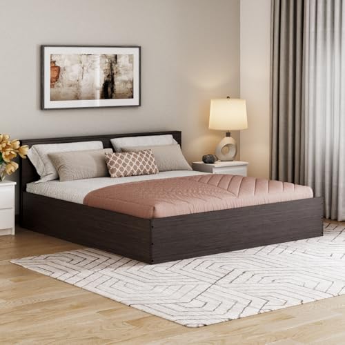 Image of Wakefit Bed | 1 Yr Warranty | King Size Bed, Comes with Storage Box, Noise-Free, Density: 680-750 kg /m, Termite & Borer Resistant, Fits Mattresses Up to 8 Inches (Taurus 78 x 72 - Wenge)