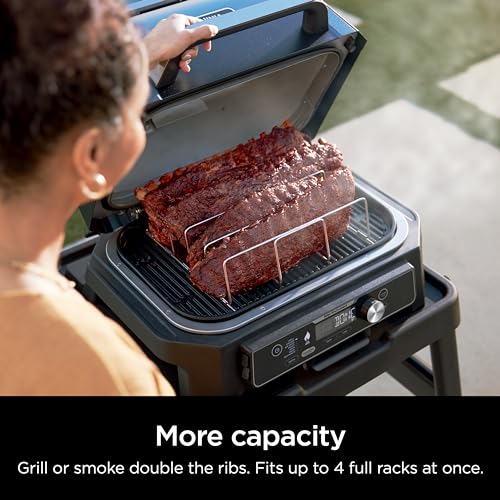 Image of Ninja XL Woodfire Rib Rack, for OG800 /OG900, 4-Full Racks of Ribs, Steel