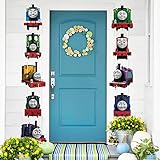 Train Friend Party Supplies Door Signs Banner – Train Theme Birthday Decorations for Boys Kids Baby Shower – Welcome Door Celebration Props Indoor Outdoor Wall Décor (10 Counts)