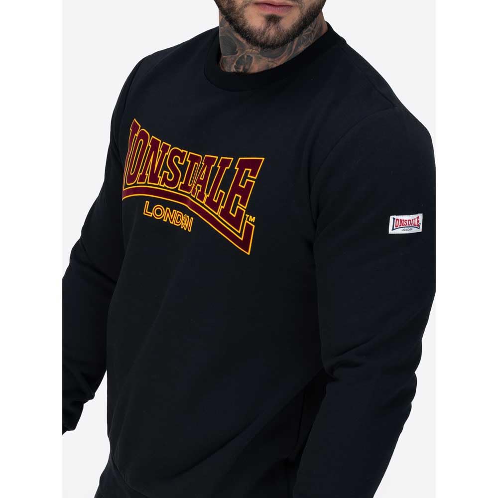 Lonsdale Herren Herren Rundhals Sweatshirt Schmale Passform Crewneck Classic Ll001 Sweatshirt (1er Pack)