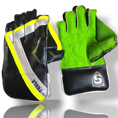 Image of PVC Rubber Cricket Wicket Keeping Gloves, Boys & Youth-Thala-Champion (Colour May Vary) Assorted
