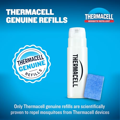 Image of Thermacell Mosquito Repellent Refills; Provide 120 Hours of Protection; Contain 30 Repellent Mats, 10 Fuel Cartridges; Compatible with Any Fuel-Powered Mosquito Repeller Product