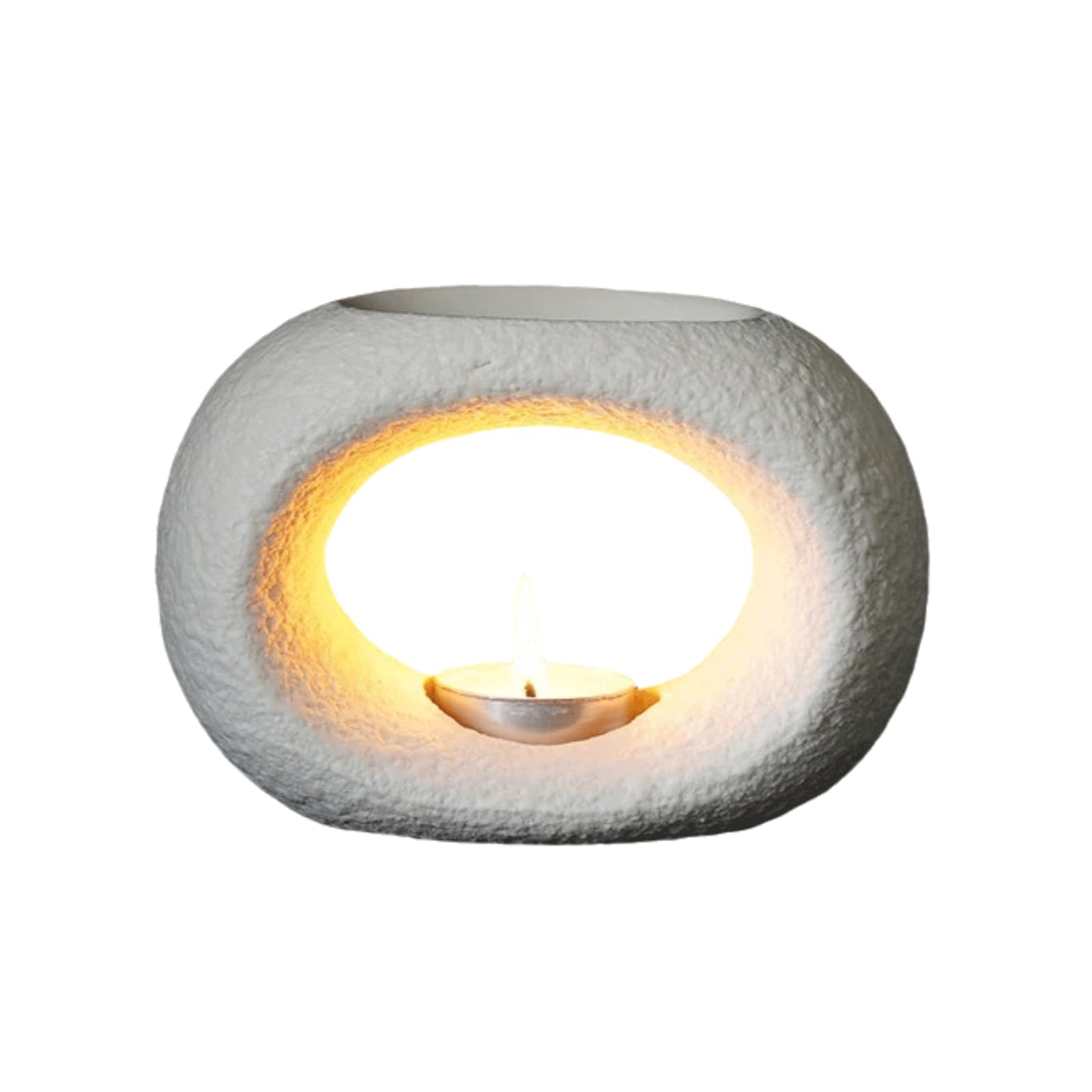 Centrotavola in ceramica bianca Portacandele Portacandele Bastone Portacandele 14x10.5x6cm per Decorazione Interna Candelabro Portacandele Decorativo Nuovo Regalo Casa
