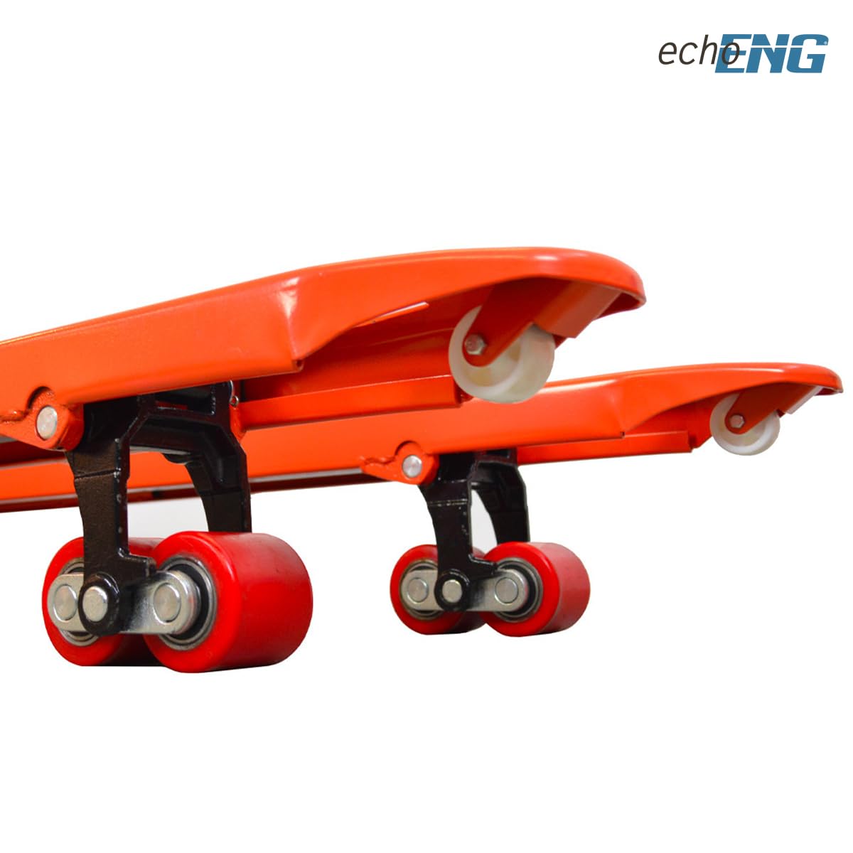 echoENG Transpallet manuale | Portata 2500 kg | Lunghezza forche 1150 mm | Ruote in PU | Carello elevatore doppi rulli | MA SL TT25