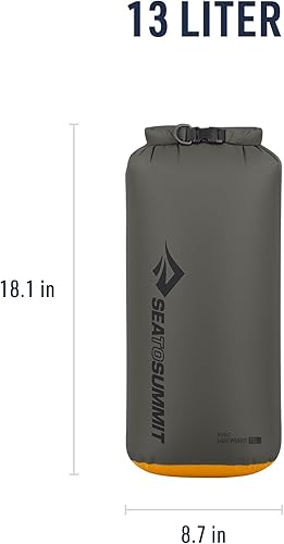 Miniatura 5 de Sea to Summit eVac - Bolsa seca de compresión, con parte superior enrollable, 13 litros, color negro Beluga