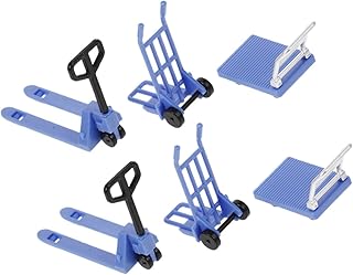 KONTONTY 2 Juegos Ornamentos De Mini Modelo Juguetes para Modelo De Juguete De Montacargas Mini Herramienta De Construcción Juguetes Modelo Juguete para El Plastico Azul