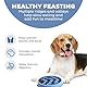 Outward Hound Antischlingnapf Hunde - Slow Feeder Hundenapf, für mehr Fressspaß, langsameres Fressen, beugt Blähungen vor, Rutschfester langlebiger Hunde Wasser- & Futternapf, Größe Mittel (Blau)