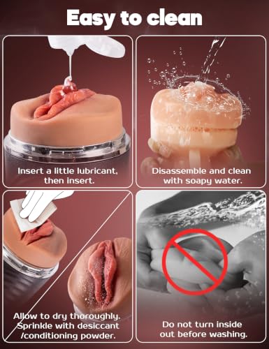 Masturbieren für männer Realistische Taschenmuschi mit Taschenlampen-Design Sex Spielzeug für die männer mit 18cm Upgrade Kanal&Lebensechten Schamlippen,Tragbare Pocket Pussy