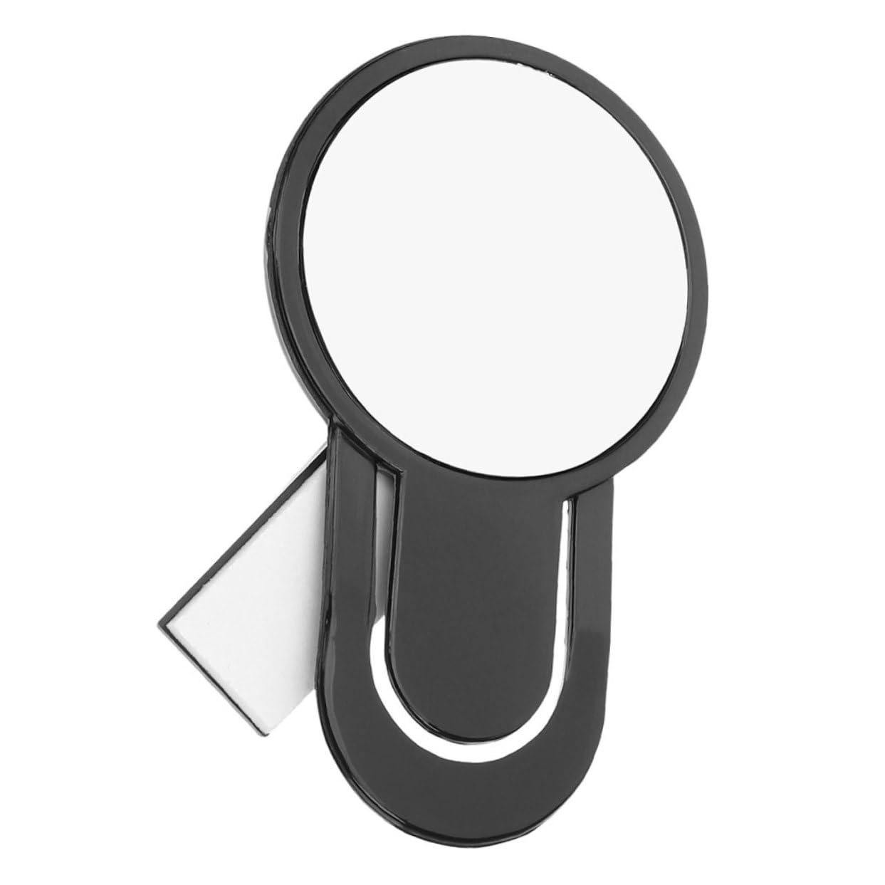 VILLFUL Computer Mirror Rear View Mirror Office Desk Safety Mirror Convex Mirror for Laptop Fish Eye Mirror Computer Monitor Mirror Convex Mirror for Room Clip on Mirror Black Plastic
