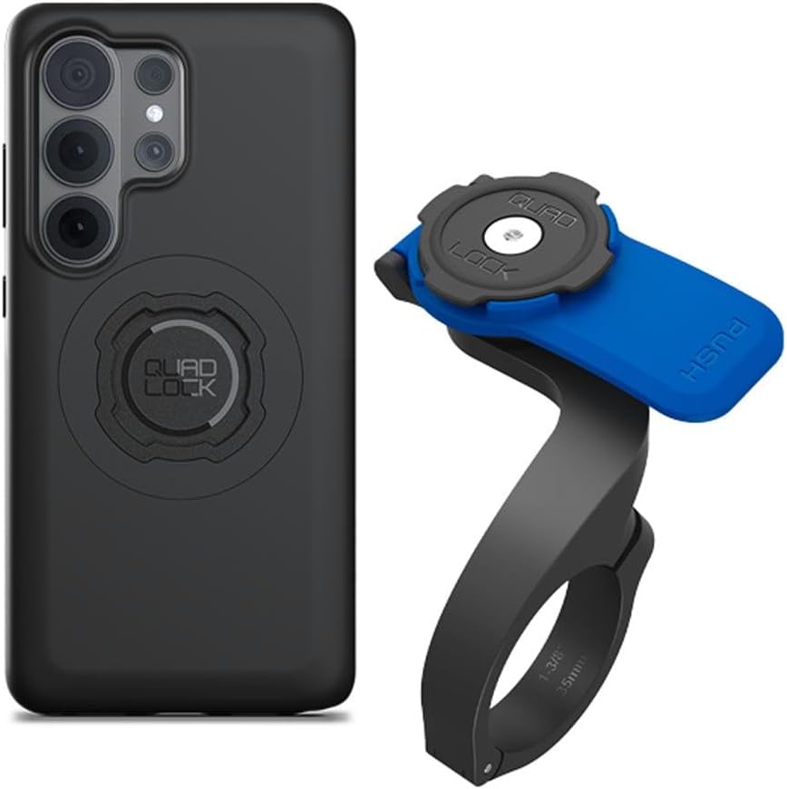 Quad Lock Out Front Handlebar Bike Phone Mount (V3) with MAG Phone Case for Galaxy S26 Ultra
