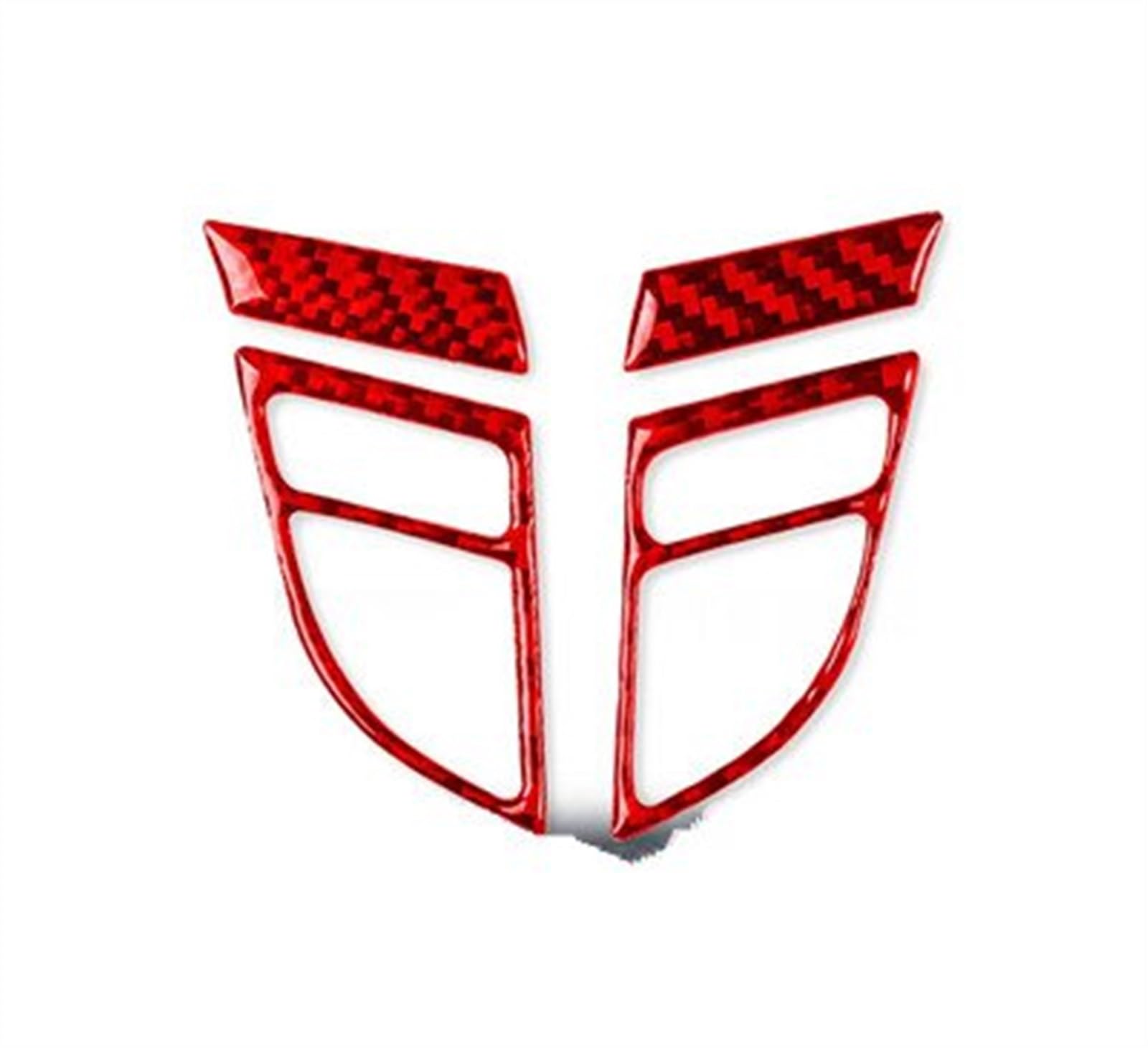 Car Styling Interior Accessories Central Air Conditioning Outlet Trim Decal for Cadillac ATS 2013-2019 Sedan Anti-dust(Rosso)