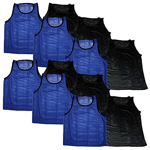 BlueDot Trading Adult & Youth Scrimmage Training Vests for Soccer, Basketball & More – Available in 1, 6, 12, 24 Packs