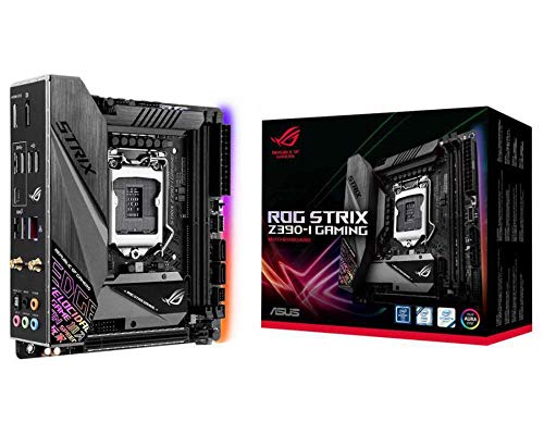 ASUS ROG Strix Z390-I Gaming LGA1151 (Intel 8th and 9th Gen) Mini ITX DDR4 DP HDMI M.2 USB 3.1 Gen2 (MITX) Motherboard