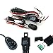 iJDMTOY (1) Universal Fit Relay Harness Wire Kit with LED Light ON/OFF Switch For Fog Lights, Driving Lights, HID Conversion Kit or LED Work Light, etc