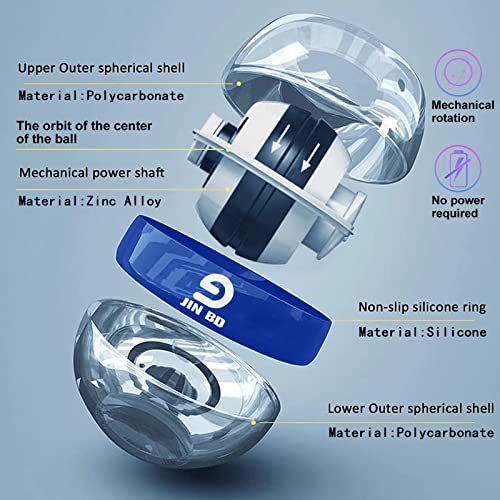 Jin Bd Wrist Trainer Ball Auto-Start Strengthener Gyroscopic Forearm Exerciser Gyro For Strengthen Arms, Fingers, Bones And Muscles #TOP6