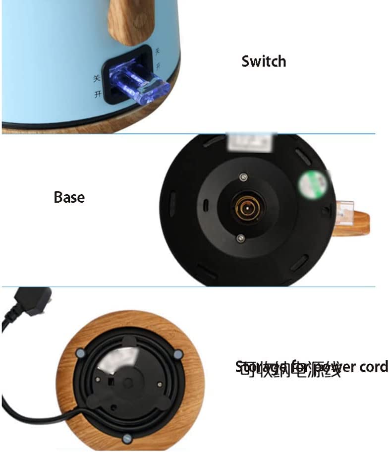 Hervidor eléctrico clásico LIOONS 1.7L acero inoxidable miniatura 6