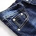Mens Ripped Short Jeans for Summer Fashion Clothing Vintage Moto Shorts Denim Pants Distressed Destroyed Pants Dark Blue