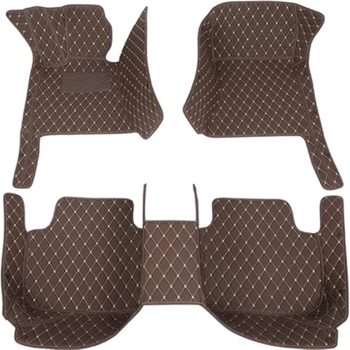 Tapis de sol voiture en cuir mitsubishi outlander anti-saleté protection intégrale café RHD