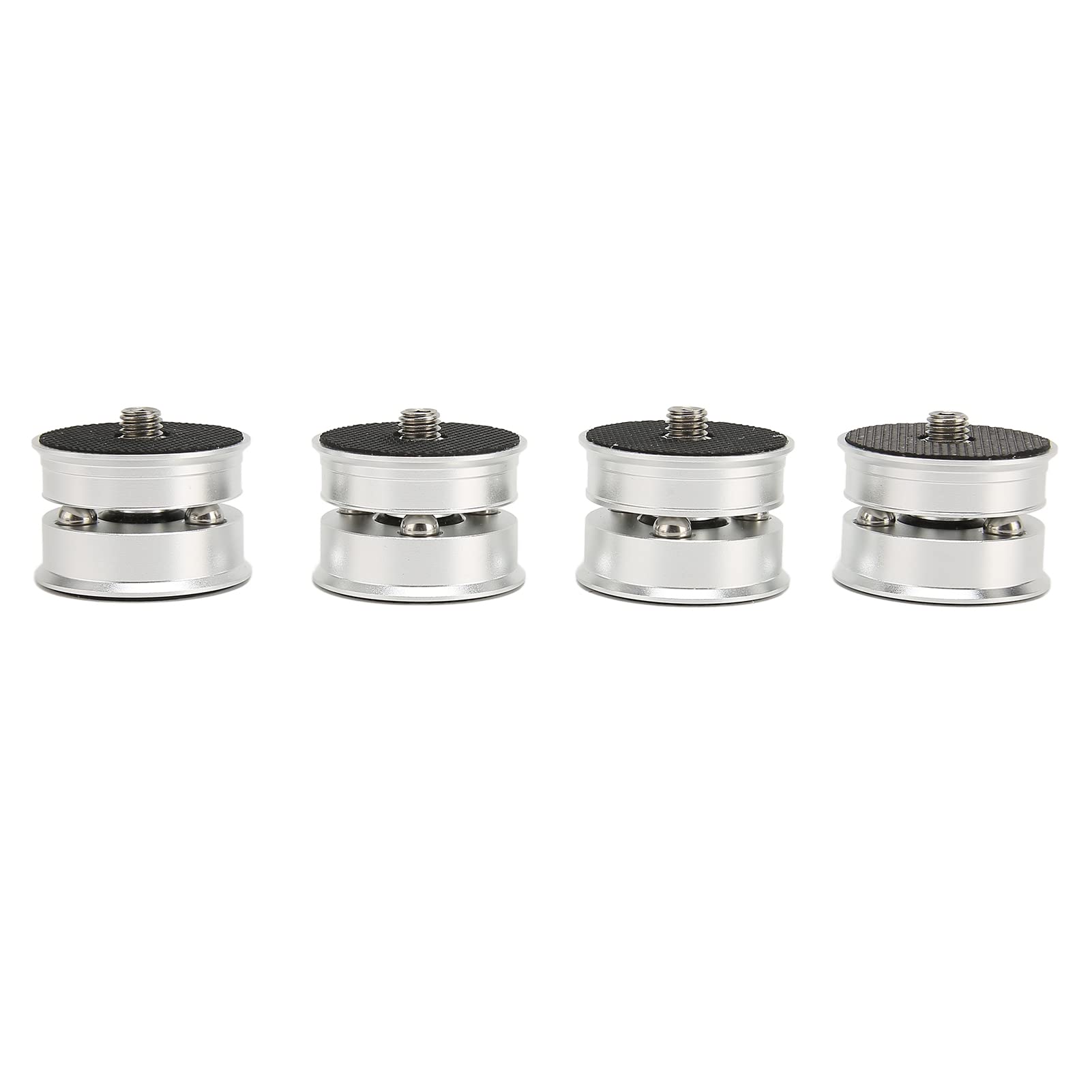 SP3924S 4 pezzi di piedini isolanti per altoparlanti, piedini isolanti in lega di alluminio per giradischi HiFi con ammortizzatore a sfera d’acciaio, adatti per amplificatori,