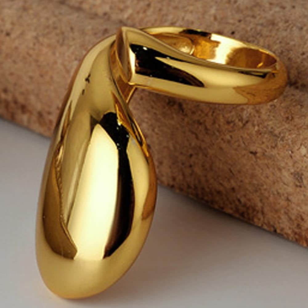 HGJH Anello in Argento 925 da Donna,Anelli Regolabili per Donna Argento Sterling 925 Lucido Esagerazione Anelli Eternity Geometrici FEDI Nuziali Placcate Oro Anelli Promessi per Ragazze Signore