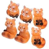 Mini figurine d'animal en résine - délicate et compacte, vous pouvez la placer où vous le souhaitez pour décorer sans prendre beaucoup de place. statuette de panda miniature
