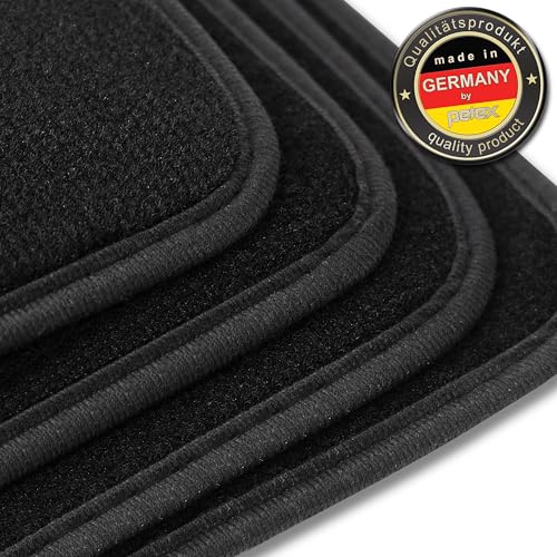 Alfombrillas de coche Audi A4 evitan deslizamientos con anclajes originales juego negro Pluto 2