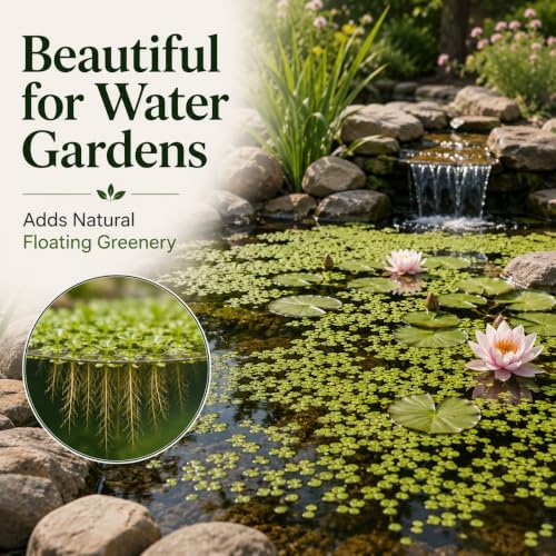 Live Duckweed Plants | Natural Food for Koi, Goldfish & Shrimp, 100 Plants - 2