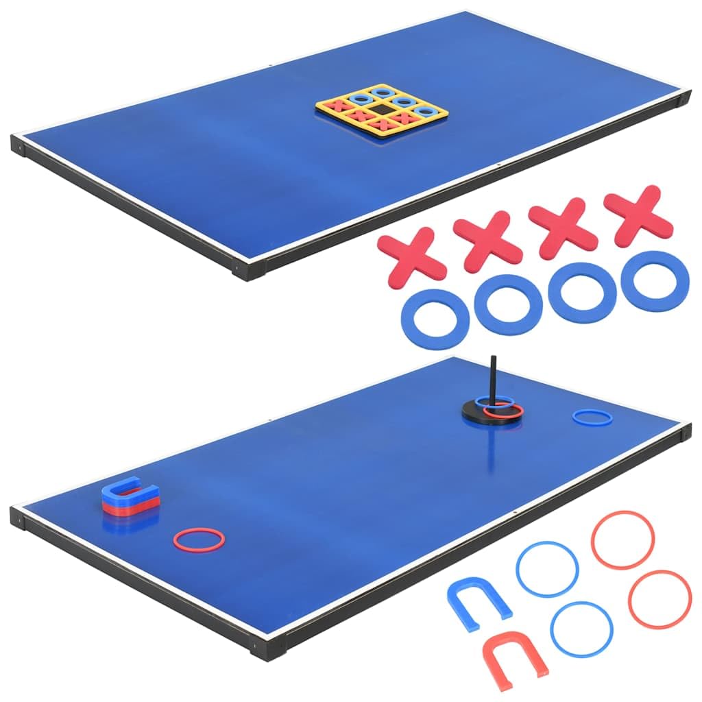 Mesa multijuego 15 en 1 de madera de arce MDF 121 × 61 × con juegos y accesorios para ocio, equipo deportivo, tenis de mesa, billar, bolos, futbolos, fiestas, familia, niños