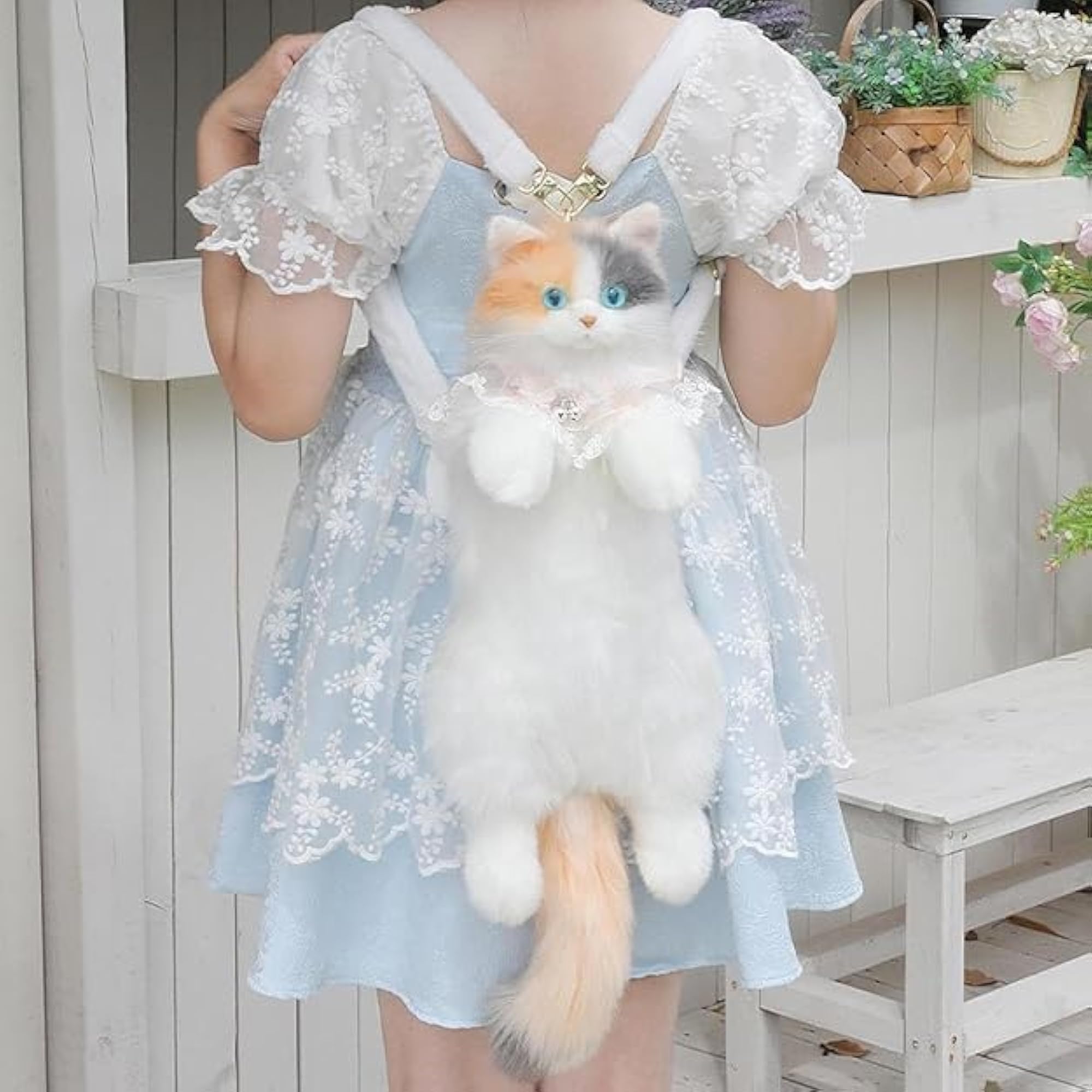 3D Ragdoll Cat Shape Backpack for Girls, Cute Design