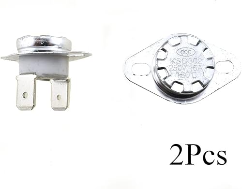 Miniatura 6 de Acoeitl KSD302 - Termostato de 356.0F356 F 16 A 0.248in de ancho de pasador normal cerrado interruptor de temperatura, fácil diagnóstico reemplazo,