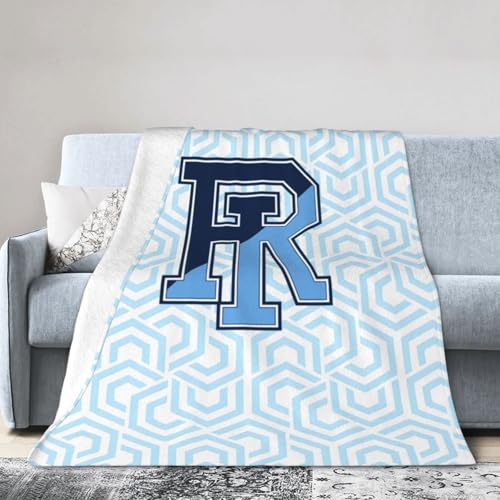 Uri University of Rhode Island Rams Blanket Large Luxury Fleece Soft Anti-Static Anti-Pilling Flannel Bed Blanket