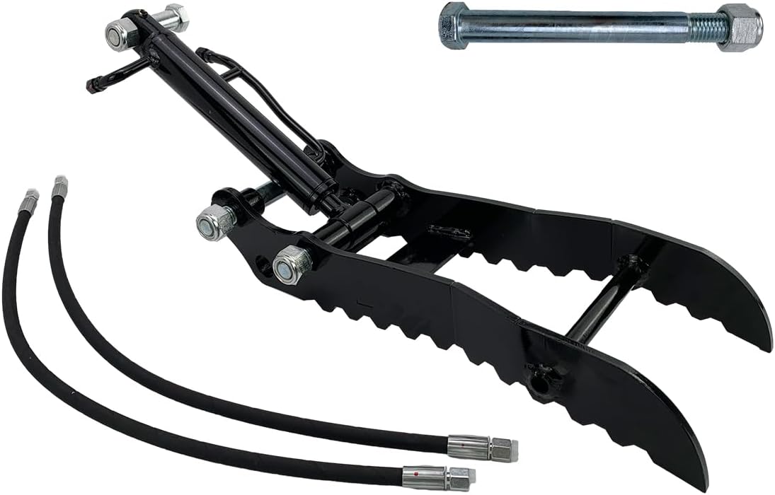 Hydraulic Thumb Clip for Mini Excavators Attachments Compatible with HT-10C HT-10CS HT-10CZ HT-10D HT-10G and Most Mini Excavators up to 3 Tons