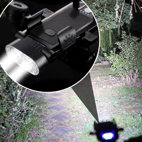 Phare pour vélo USB rechargeable super lumineux avec 4 modes d'éclairage étanche - 3