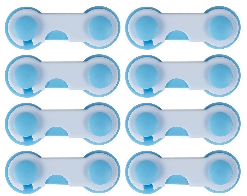 Naughty Guard Baby Cabinet Locks - Secure & Safe Storage Solution (Blue (Set of 8))-picture-28