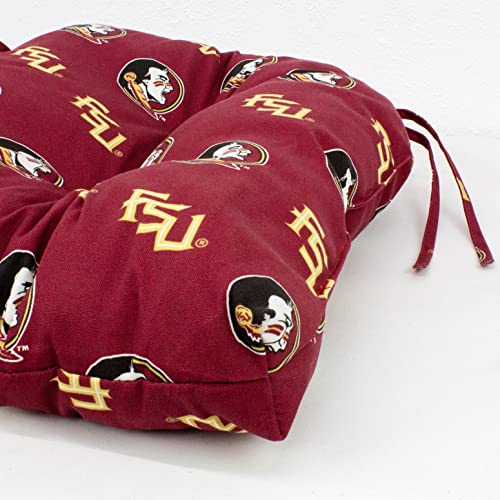 Image of College Covers Everything Comfy Florida State Seminoles Indoor Outdoor Settee Loveseat Bench Cushions