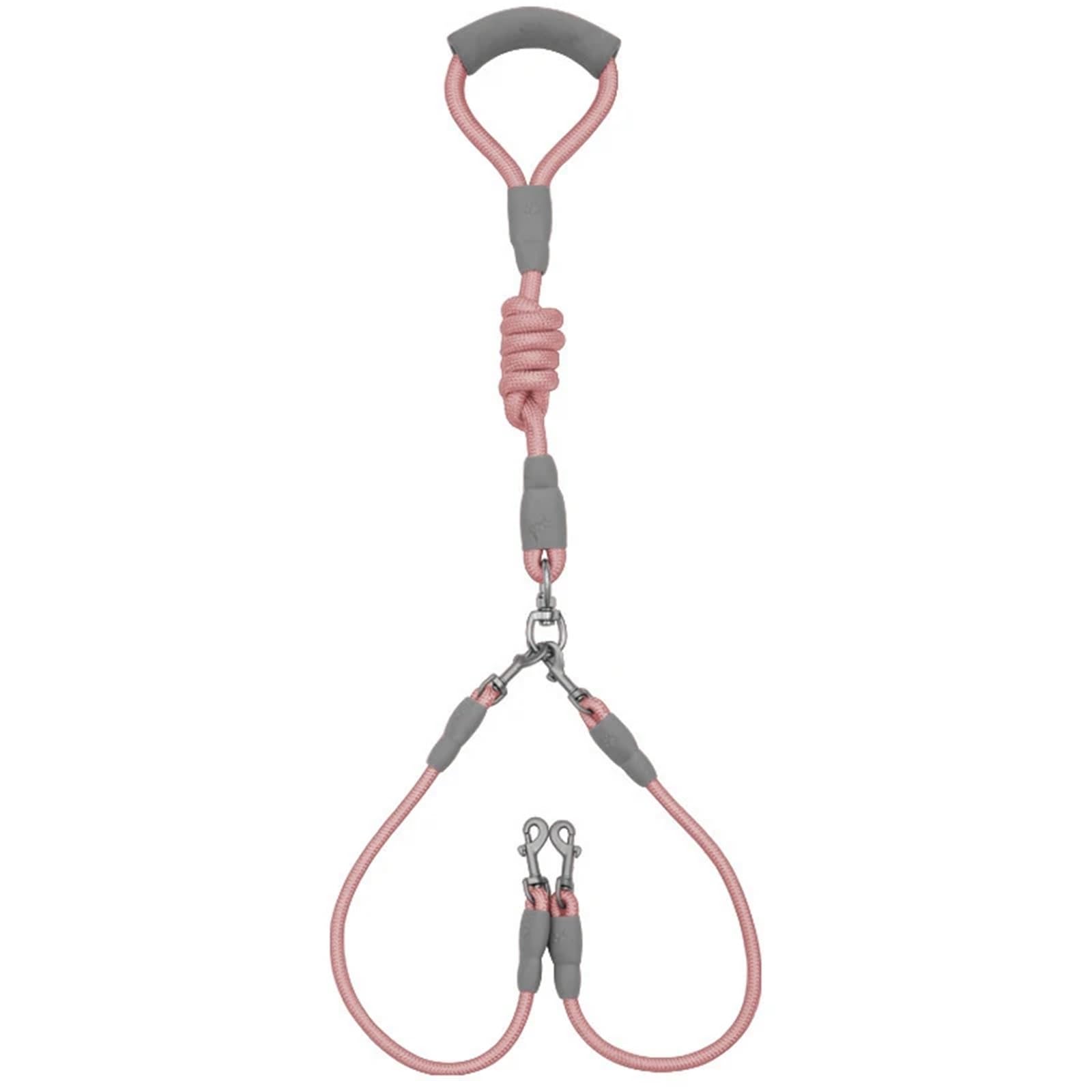 Laisse double pour chien 150cm idéale pour balade en ville