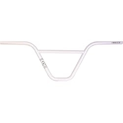 Manillar Integrado Aluminio Manillar de la serie Eastern Bikes Atom, construcción 100% en Cromoly ligero (Blanco Brillante, 10")