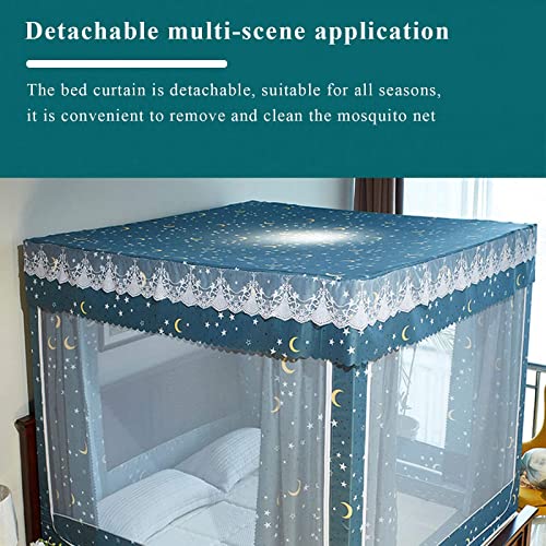 Cortina de cama de sombreado para dormitorios compartidos y protección total de insectos 8