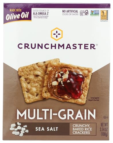 CRUNCHMASTER Sea Salt Multi-Grain Crackers, 3.54 OZ