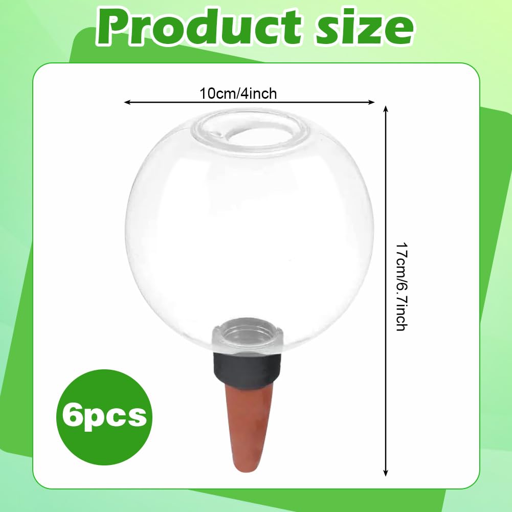 500ml Boules D'arrosage Automatiques pour Plantes, Oignons T'arrosage Transparents, Dispositif D'Arrosage Portable, Globes D'Arrosage d'eau pour La Maison