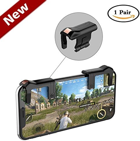 LREGO PUBG Mobile Game Controller,Sensitive Shoot and Aim Button Game Joystick L1R1 Trigger for PUBG Mobile/Knives Out/Rules of Survival, Suitable for iOS & Android(1 Pair)