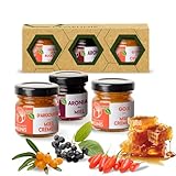 Coffret Dégustation “Explosion de Vitamines” 3 × 40 g – Miel...