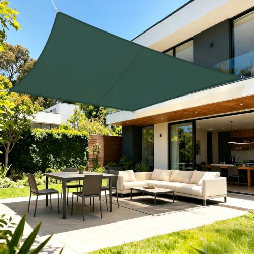 LOVE STORY Toldo Vela Rectangular 4x5m,Protección UV para Exterior Patio