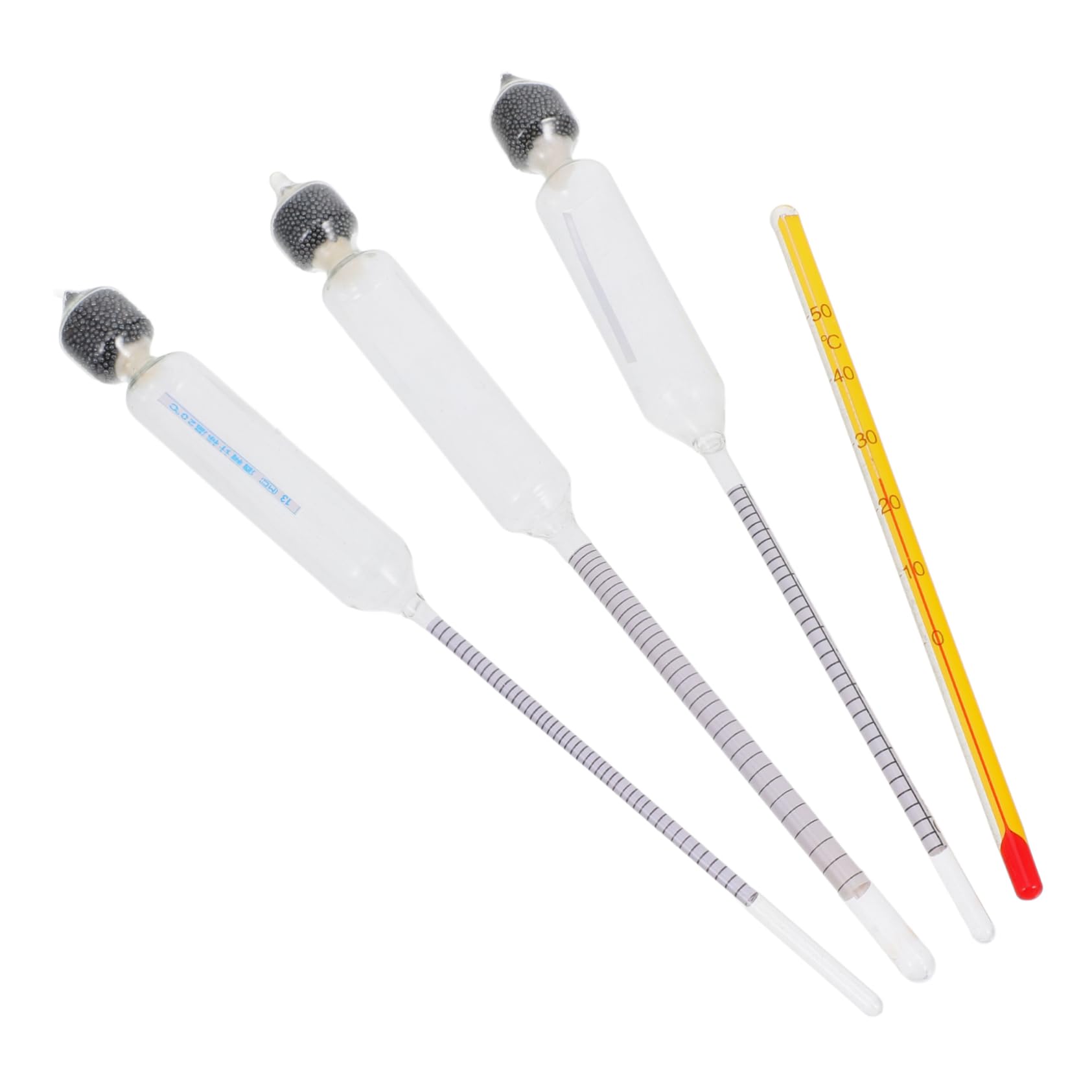 PRETYZOOM Triple Scale Hydrometer for Wine Beer Accurate Sugar Measurement Thermometer for Home