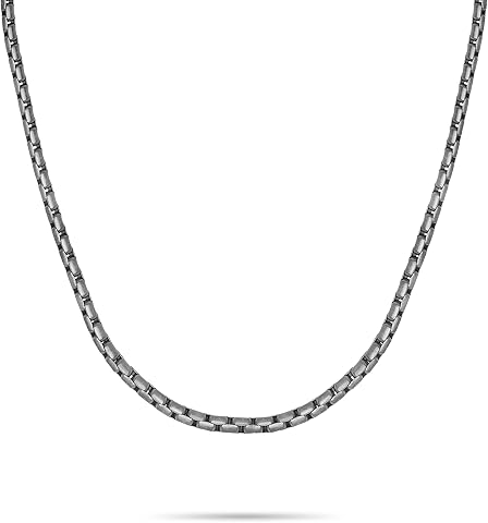 s.Oliver Da Uomo Gioielli – Collana & Bracciale In Acciaio Inossidabile – Venezianerkette – Classico, Senza Tempo E...