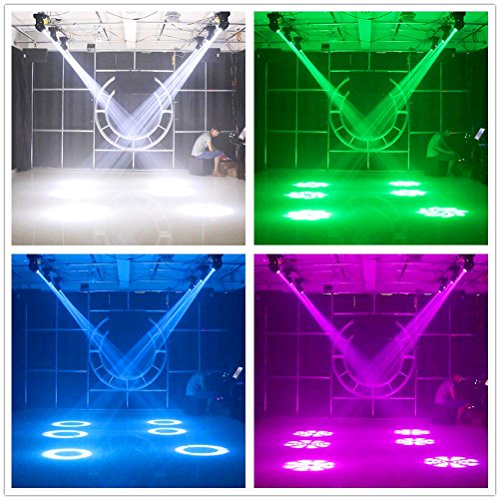 Stage Lights Moving Head Light 8 Gobos 8 Colors 11 Channels 2Pcs 90W Spotlight Dmx 512 With Sound Activated For Wedding Dj Party Stage Lighting … #TOP4