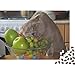 Produktbild 1000 Teile Puzzle Für Erwachsene- Blue Cat Eats Grapes -Intellektuelle Puzzle Für Kinder,Relax The Puzzlefür Erwachsene Und Kinder Ab 3 Jahren Klassische Puzzles1000pcs (75x50cm)